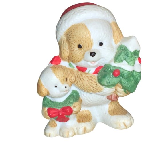 HOMCO Christmas Animal Figurines Dog Mice Bear #5254 #5180 - Picture 2 of 11